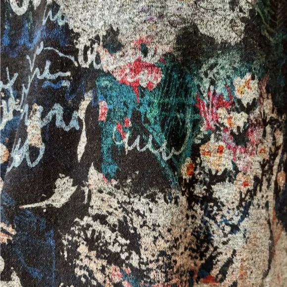 Inoah Art to Wear Cityscape Tunic Top Dress Gray Graphic PrintSize M Made in USA - Picture 11 of 11